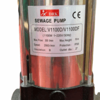 Pompa Submersibila cu Tocator DRK pentru Apa Murdara, Model V1100DF, 2″, 1100W