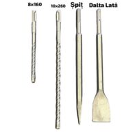 Bormasina Profesionala DRK, Vario-Lock + 2 Burghie Beton SDS + Dalta SDS + Spit SDS