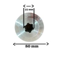Fulie Motor Dubla, 6 Caneluri, Diametru 80mm-25 mm