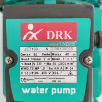 Pompa Suprafata Cupru DRK-Taifu, Model JET100 + Presostat Electronic DRK cu priza, Model PC-13AB