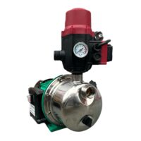 Pompa suprafata DRK JET1000LS-1 inox + Presostat Electronic DRK cu priza, Model PC-13AB