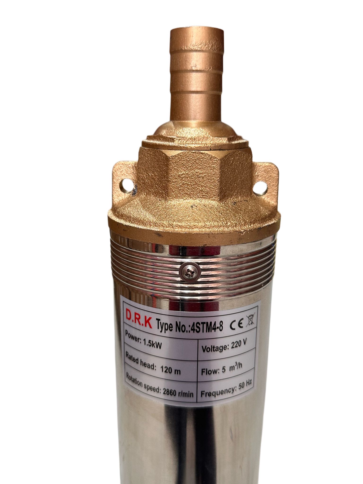 Pompa Submersibila Cupru DRK, Model 4STM4-8,1.5 kW(25 m cablu) - imagine 3